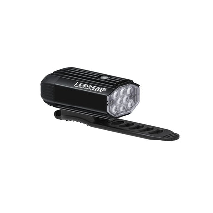 A Lezyne Micro Drive 800+ Bicycle front light