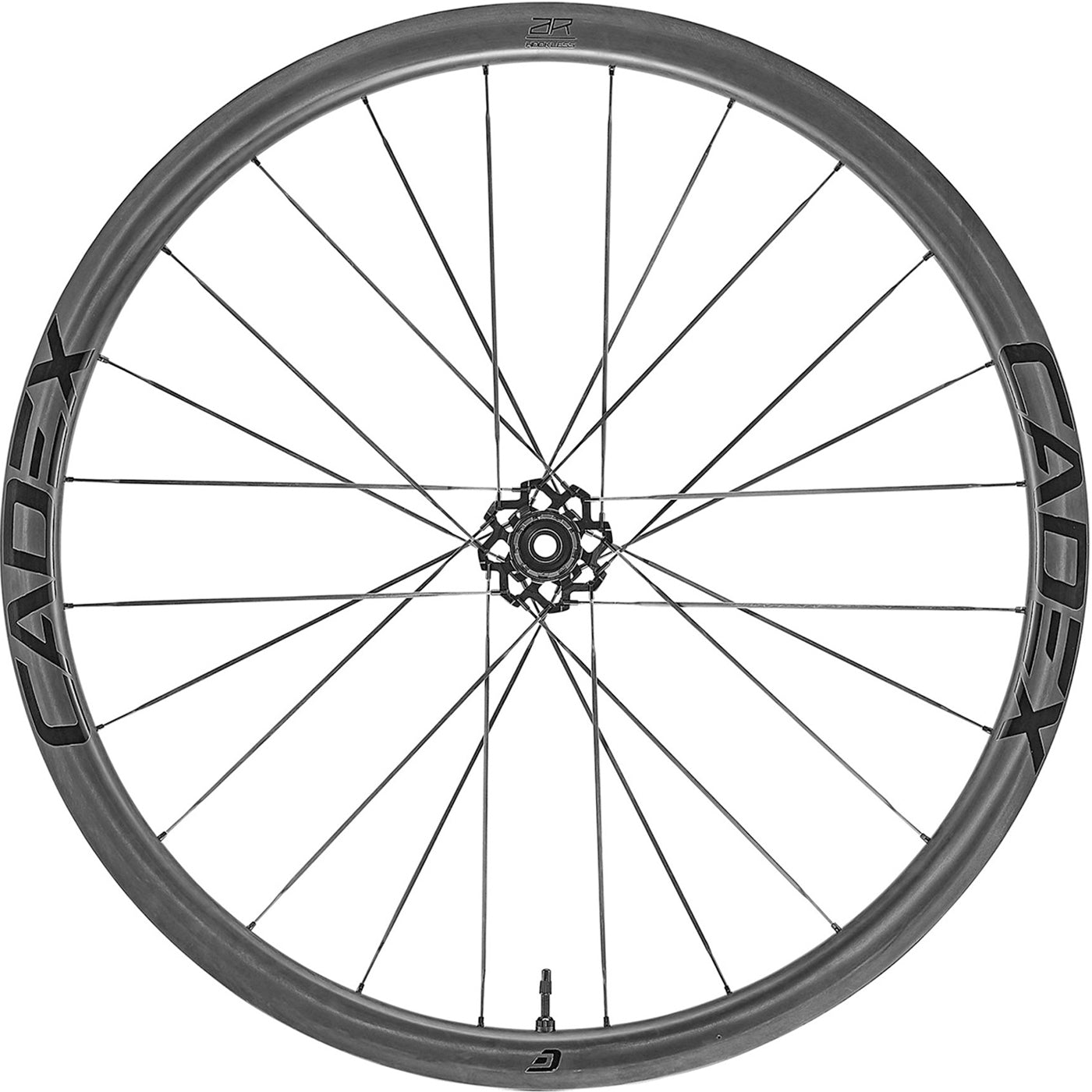 A Cadex AR35 carbon gravel rear wheel with XDR Freehub