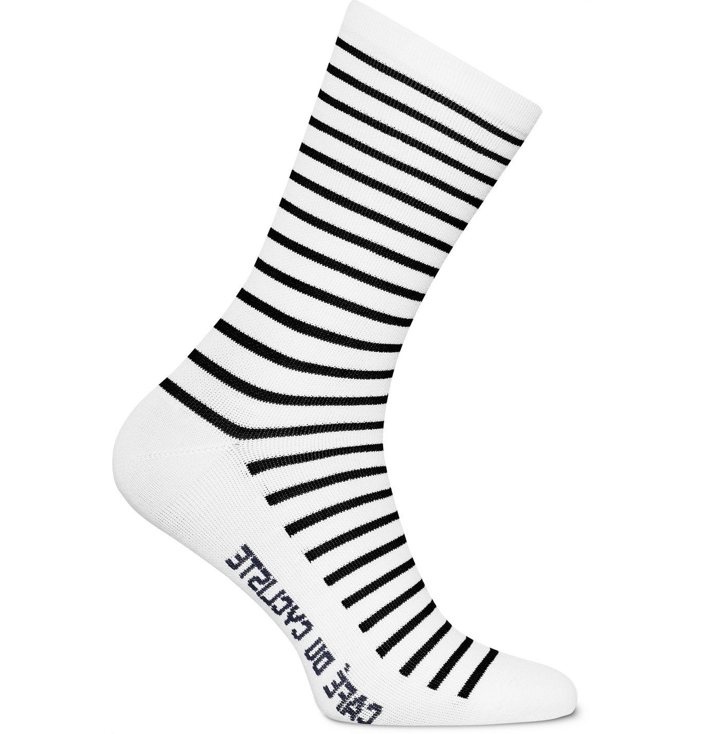 A pair of Cafe du Cycliste striped breton socks