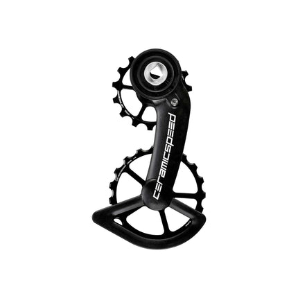 A CeramicSpeed OSPW with black pulley wheels for SRAM Red/Force AXS Road Bikes