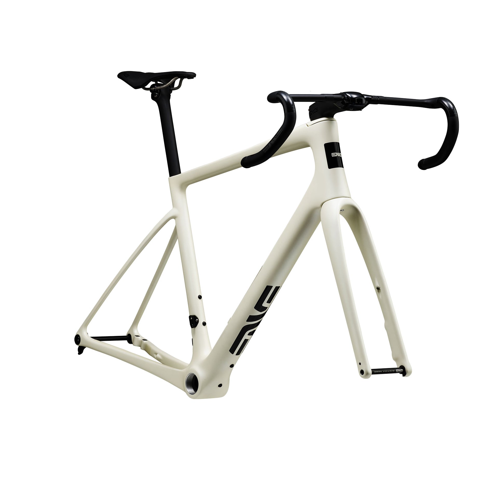 The front of an Enve Fray Endurance road bike in the salt colorway