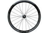 An Enve SES 3.4 AR Disc All-road Carbon disc brake rear wheel with black Enve logos