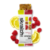 The front of a Skratch Labs raspberry lemon energy bar sport fuel