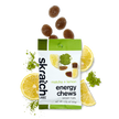 A packet of Skratch Labs Matcha and Lemon Energy Chews 