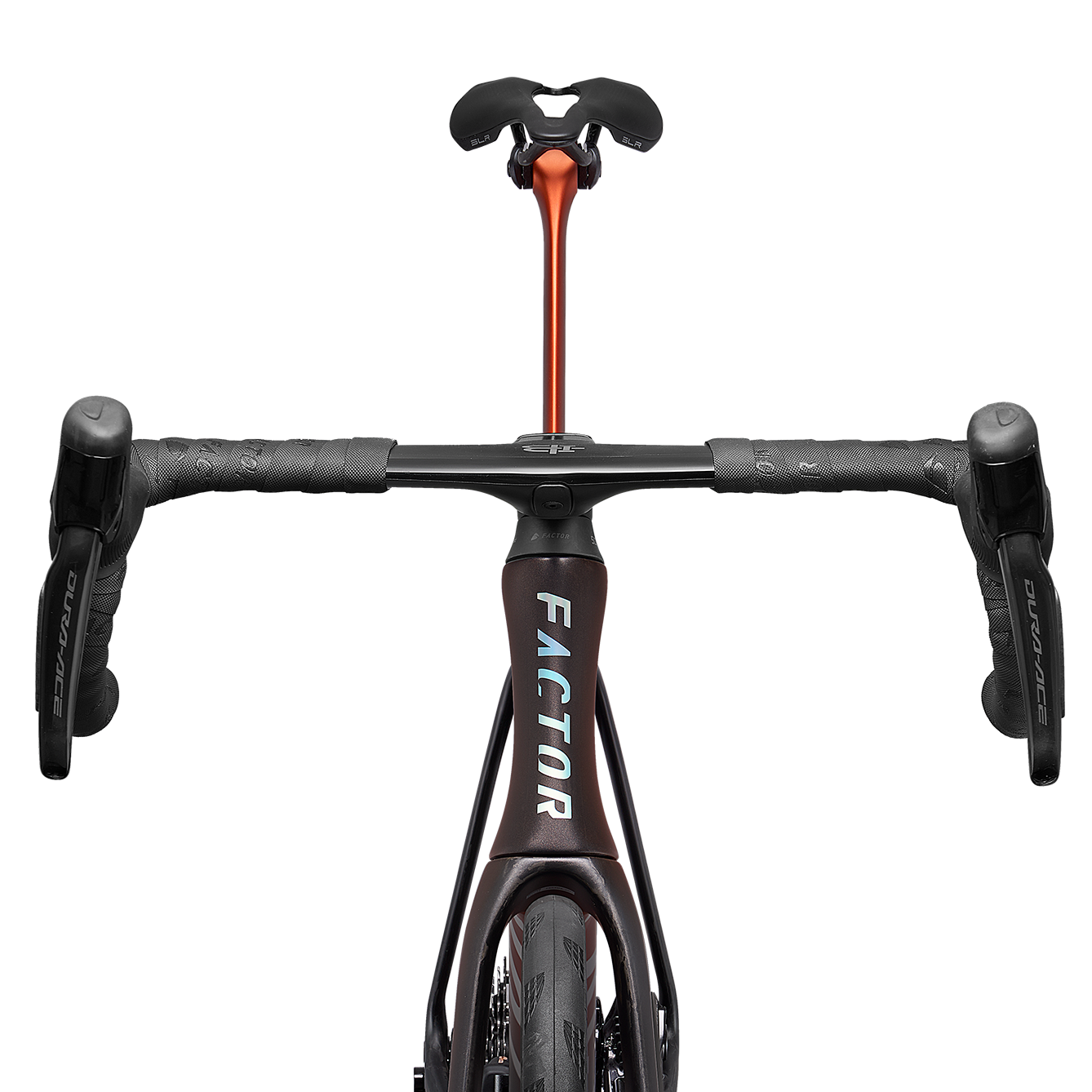 The front end of a Factor OSTRO VAM in Terracotta Orange