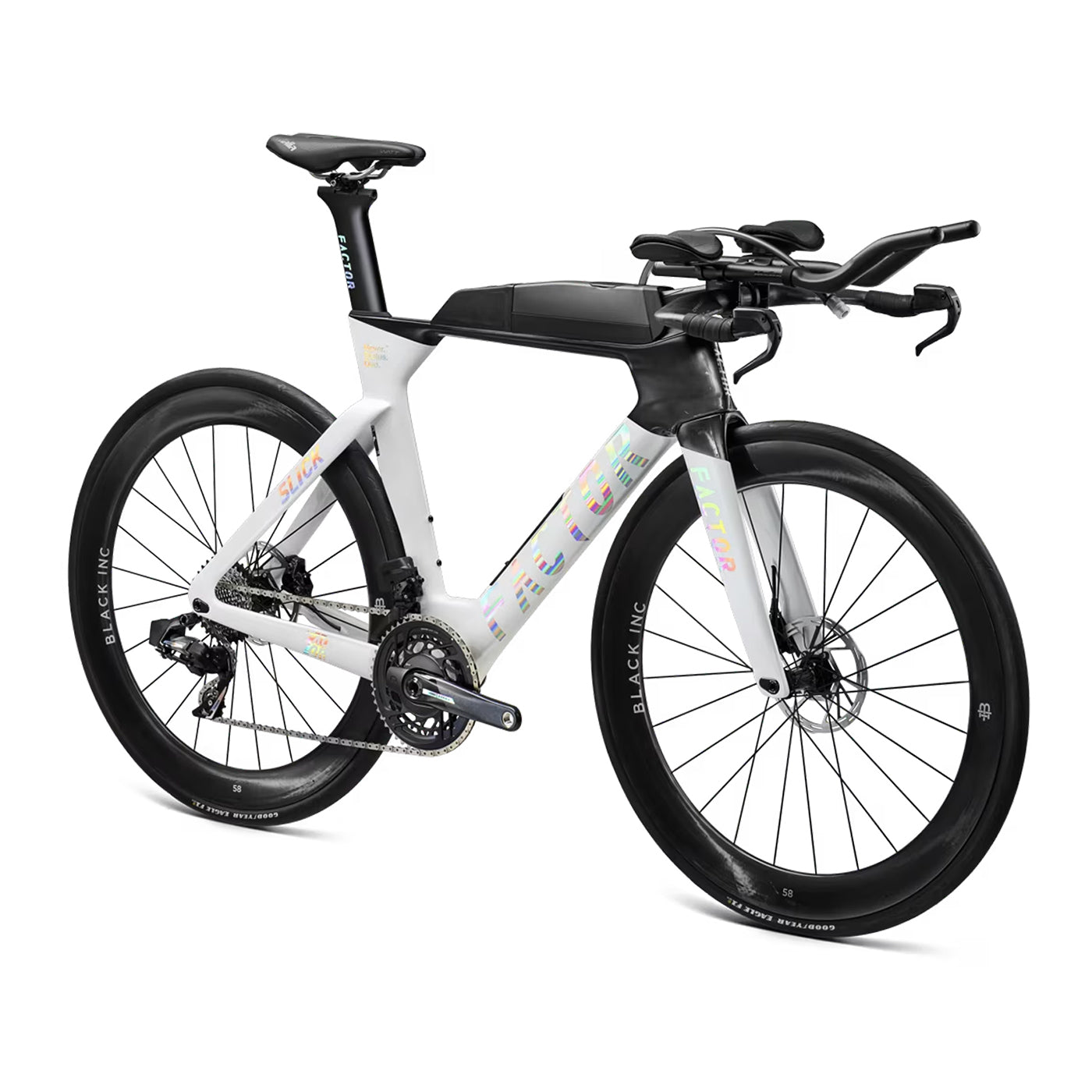 A Factor SLiCK TT/Tri bike in Shadow White #shadow-white