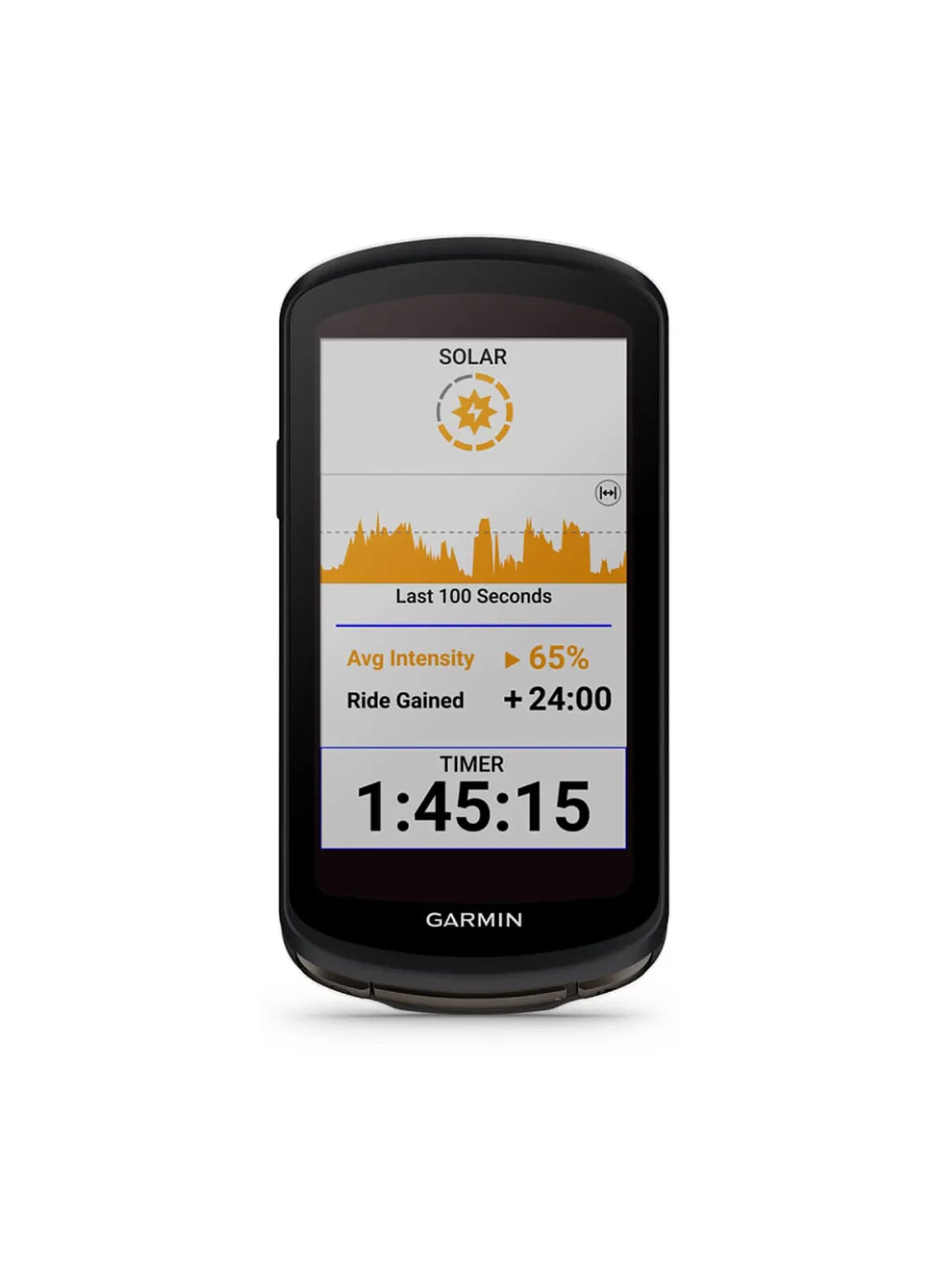 A weather report on the Garmin Edge 1040 Solar road cycling computer head unit