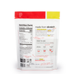 A back of a pouch of Skratch Labs strawberry lemonade hydration sport drink mix