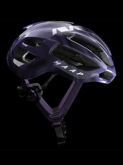 The side of a MAAP x KASK Protone Icon helmet in Nightshade