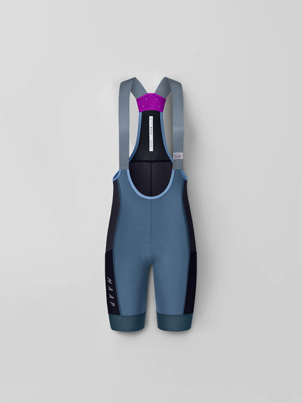 A pair of MAAP Alt_Road Cargo bib shorts for adventure bike riding, gravel riding, and gravel racing, in the stargazer colorway