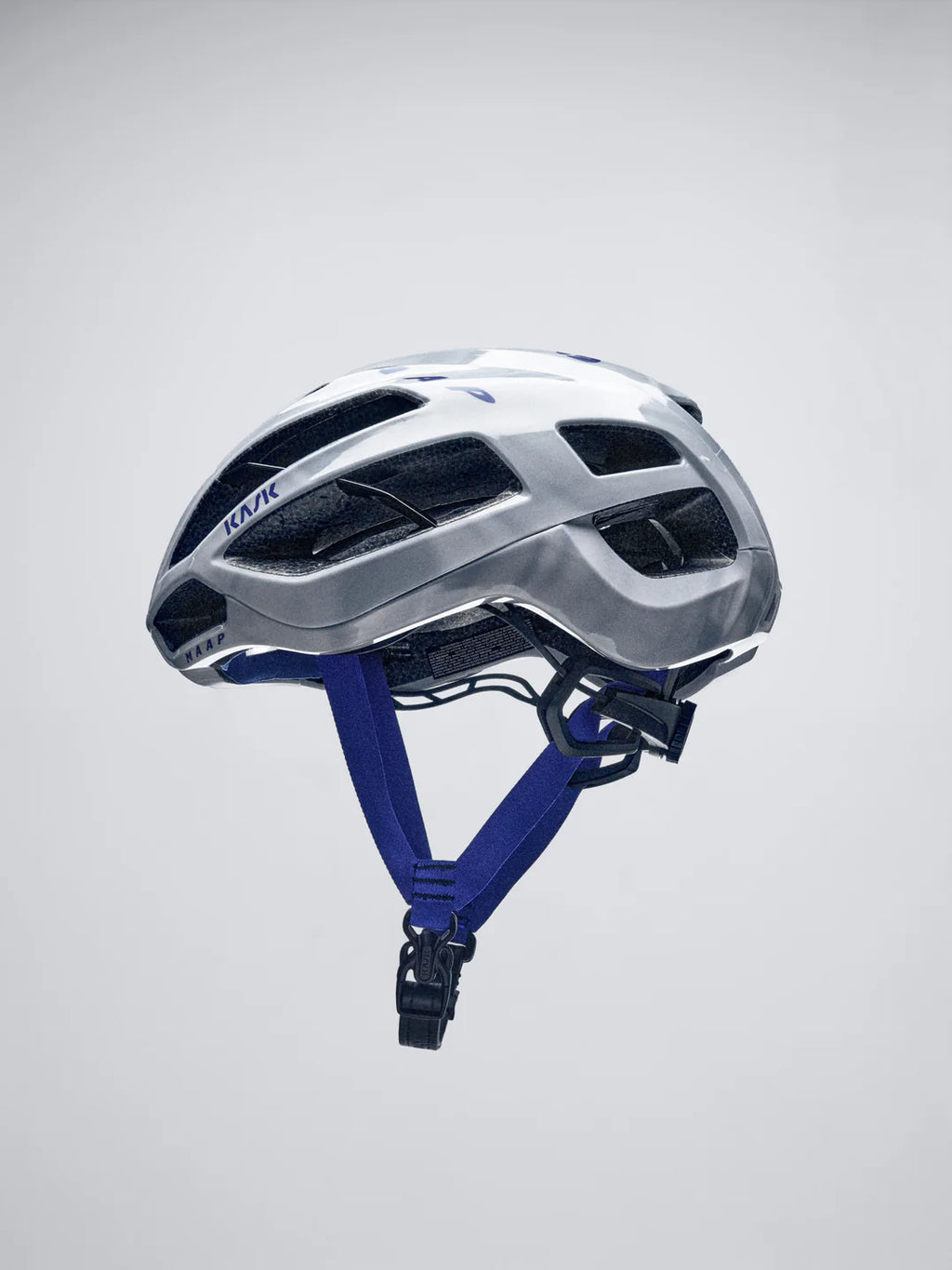 A MAAP Kask Protone Icon CSPC helmet in the silver color option #Silver