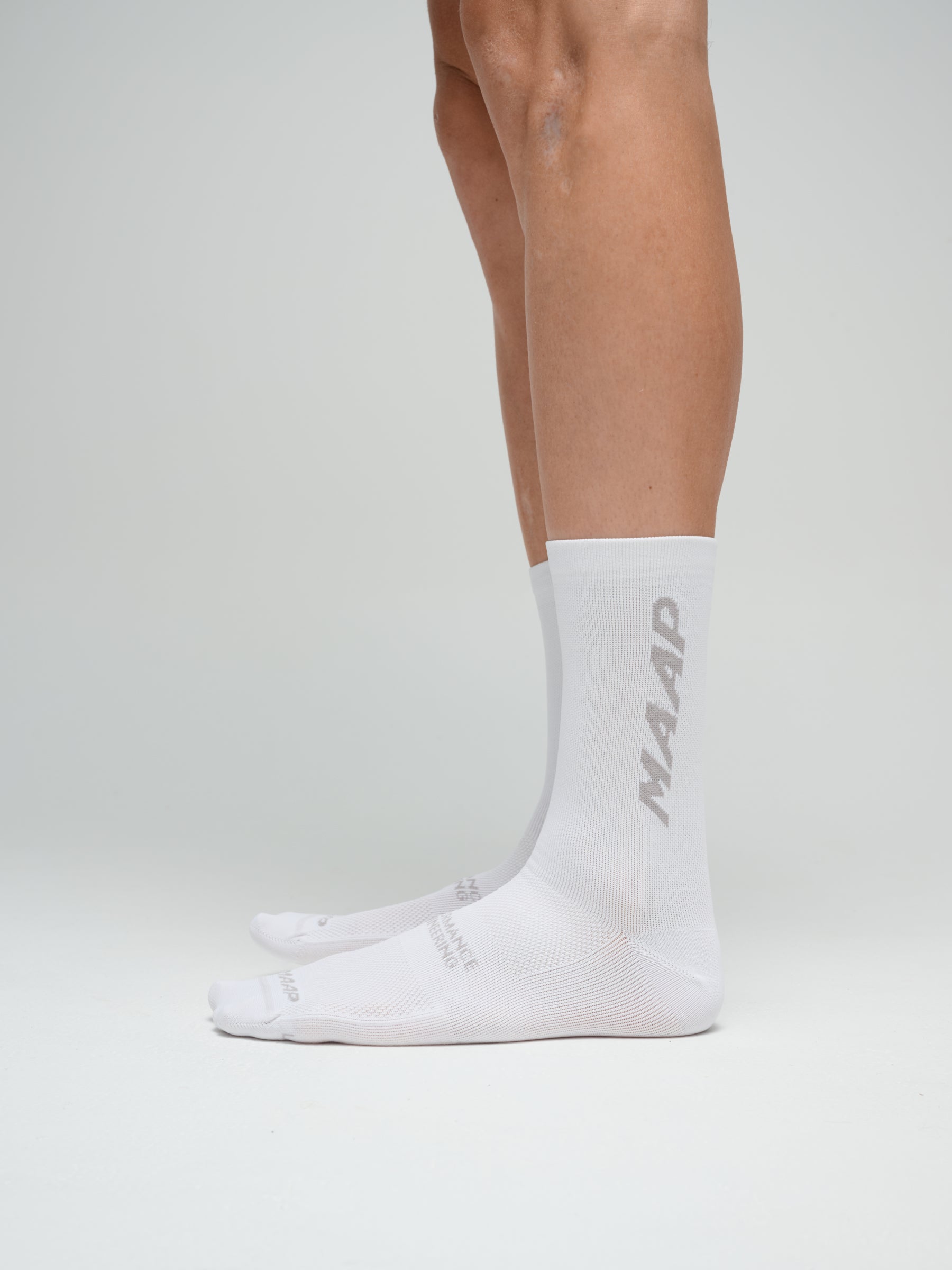 MAAP EMERGE TEAM SOCK, WHITE/GLACIER, SIZE L/XL
