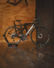 A Cervelo Caledonia Endurance road rental bike inside Metier Cycling and Cafe in Capitol Hill Seattle