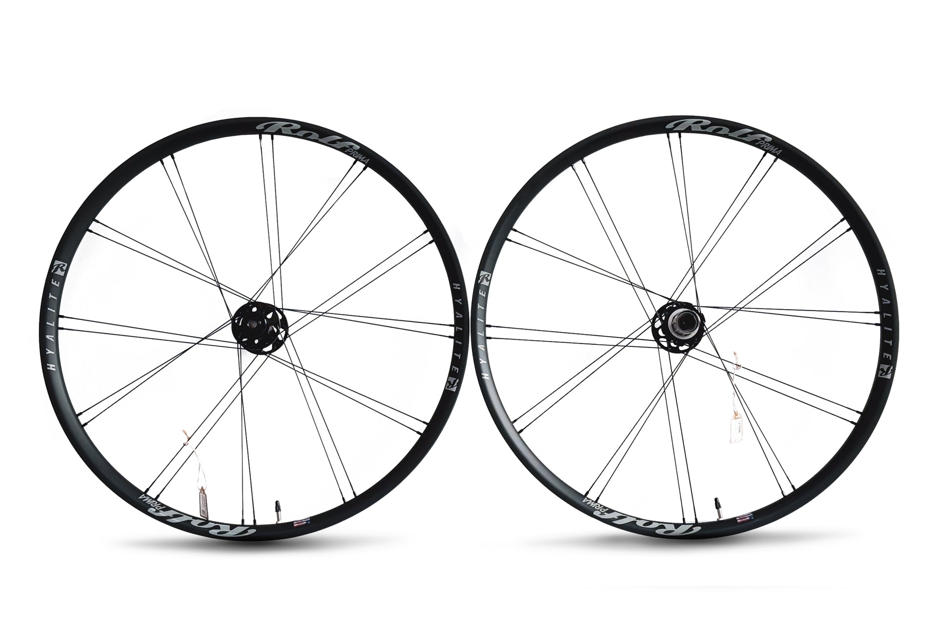 A pair of Rolf Prima Hyalite 650b carbon gravel cyclocross cx bikepacking wheelset