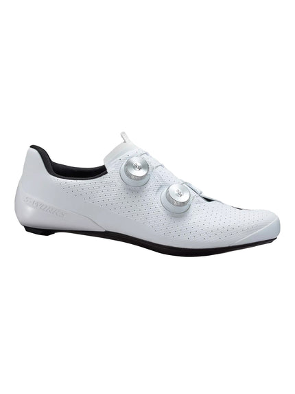 Specialized Sworks Torch Carbon Road Cycling Shoe in White, side view