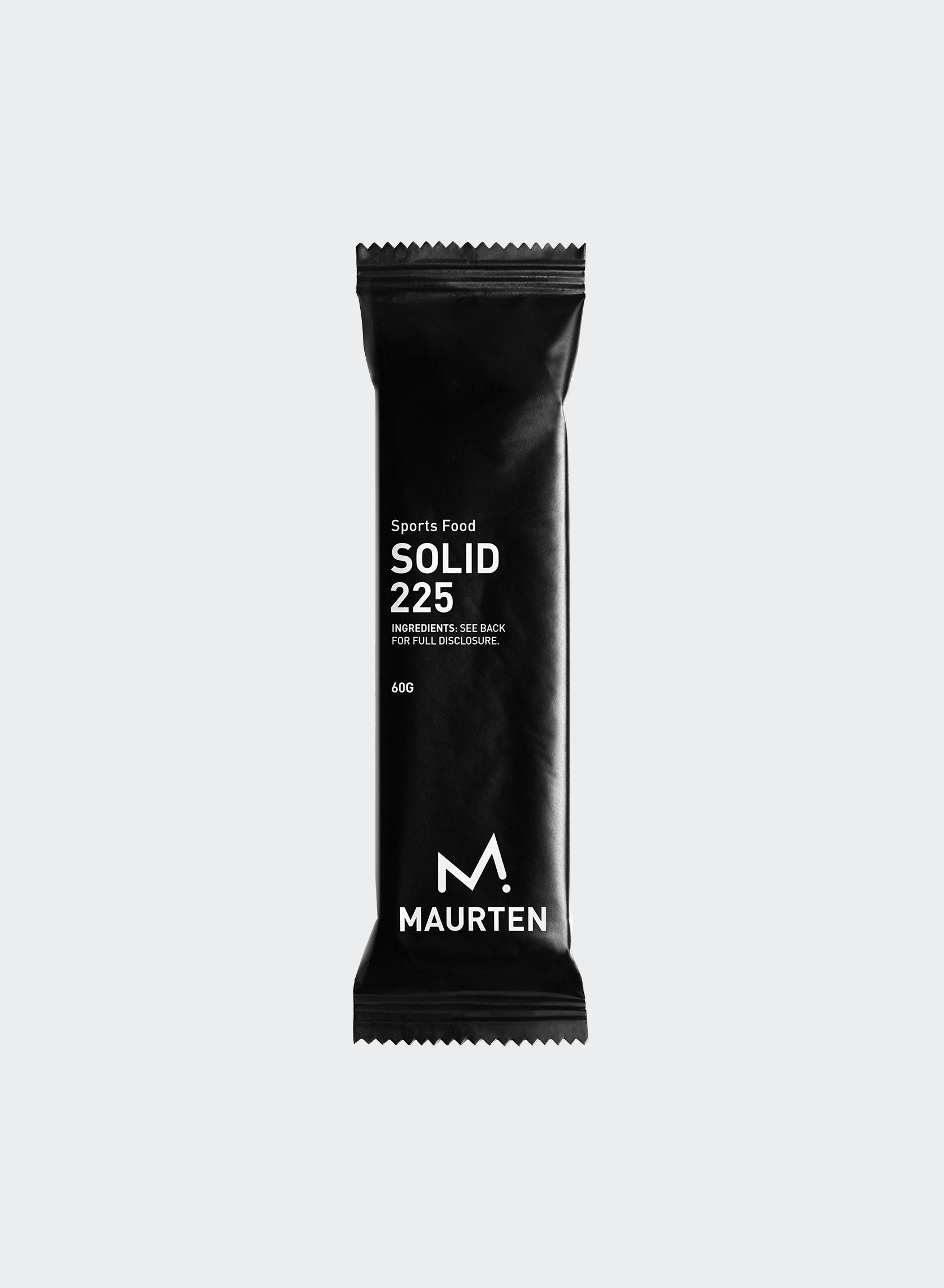 A Maurten Solid 225 Nutrition Energy Bar for Cycling and Running