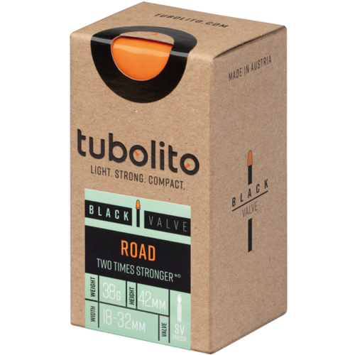 Tubolito Tubo Road Tube - 700x18-32mm, 80mm Presta Valve, Black