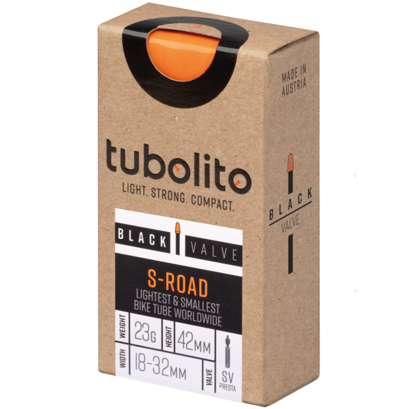 Tubolito S-Tubo Road Tube - 700x18-32mm, 80mm Presta Valve, Black