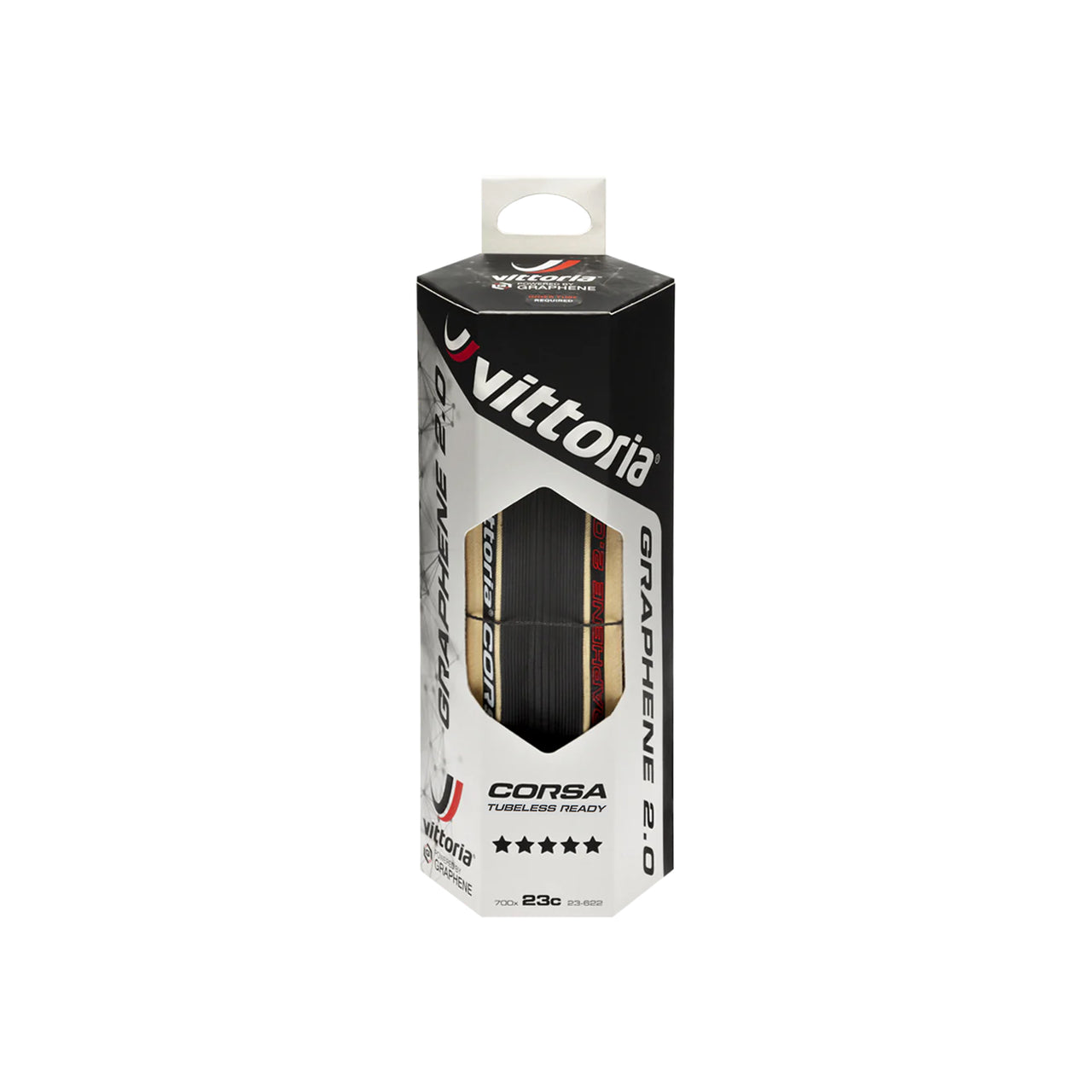 Racerdäck Vittoria Corsa G2.0 Clincher Tubeless 25/28-622 mm Svart