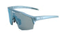 A pair of KOO Alibi sunglasses in galaxy blue with blue mirror lens