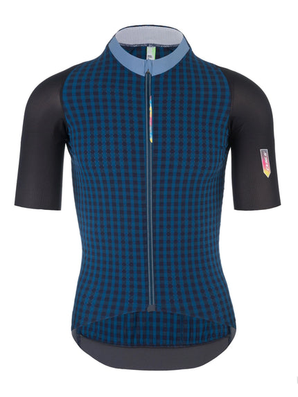 A Q36.5 Italian men’s dottore Clima ventilated cycling jersey in navy