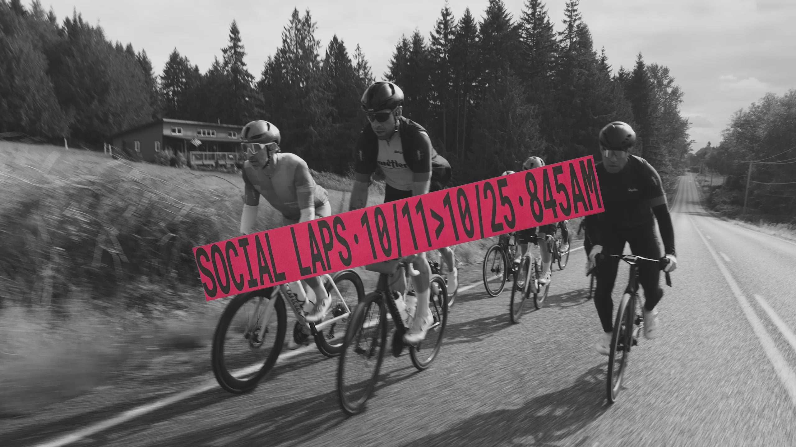 A group of Metier Cycling Club cyclists riding and racing their bicycles in Washington