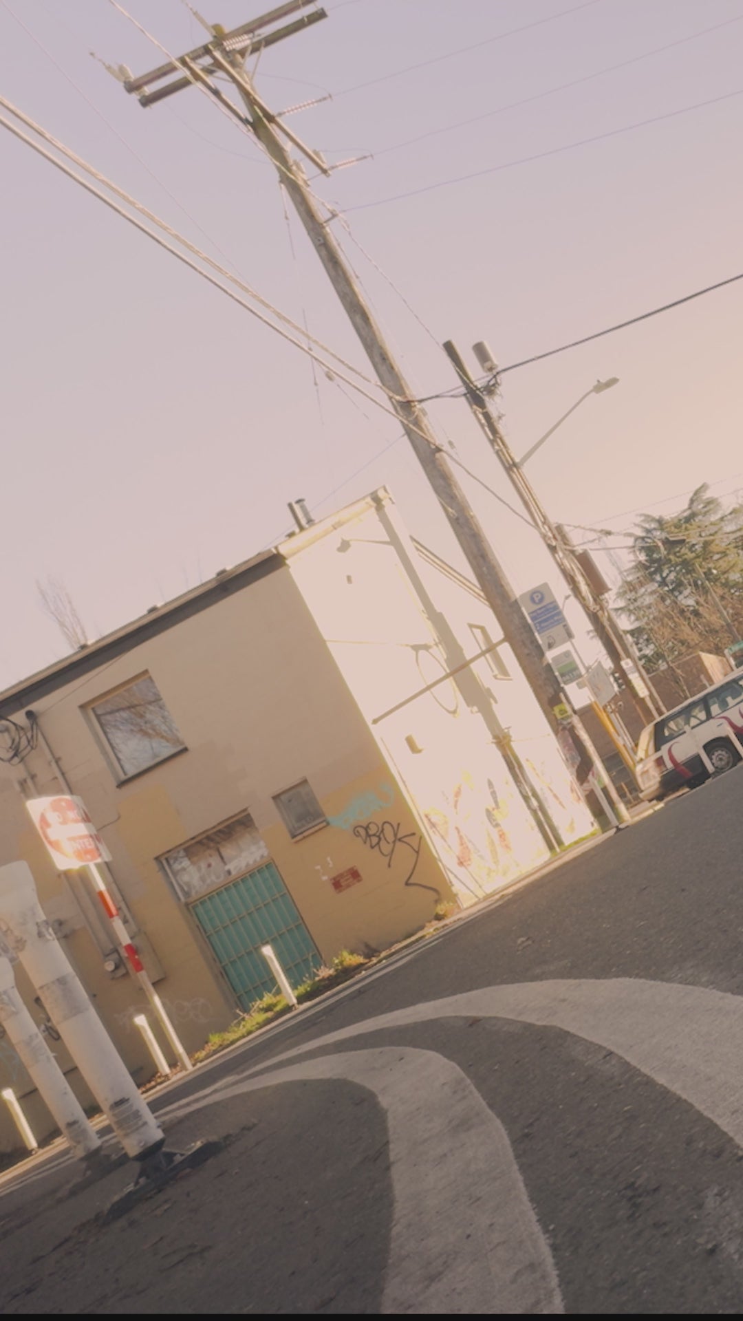 A cyclists rides around a corner on a Seattle road on a carbon fiber road rental bike 
